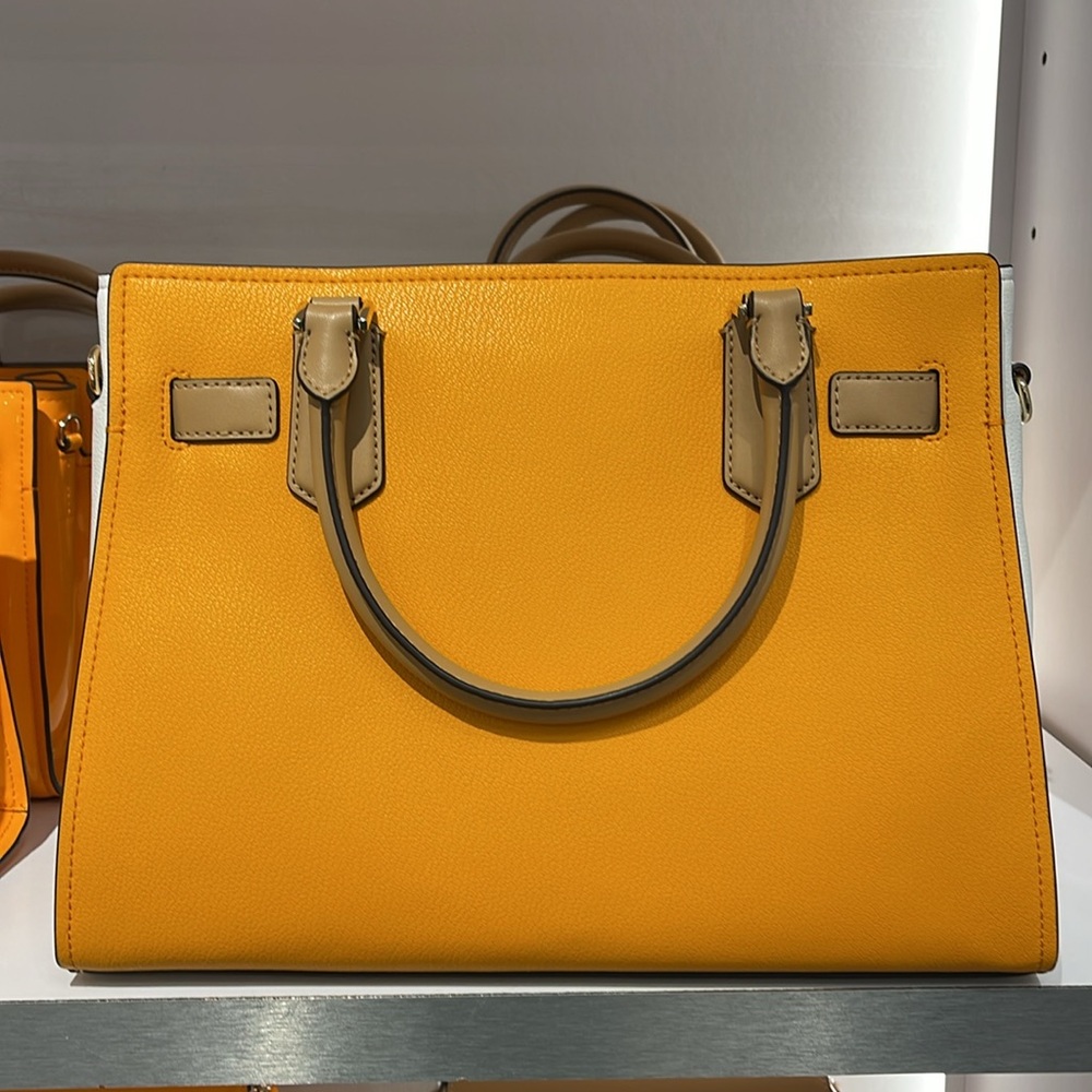 MICHAEL KORS Hamilton Medium Color-Block Leather Satchel
POP ORANGE MULTI
NWT - Picture 7 of 16